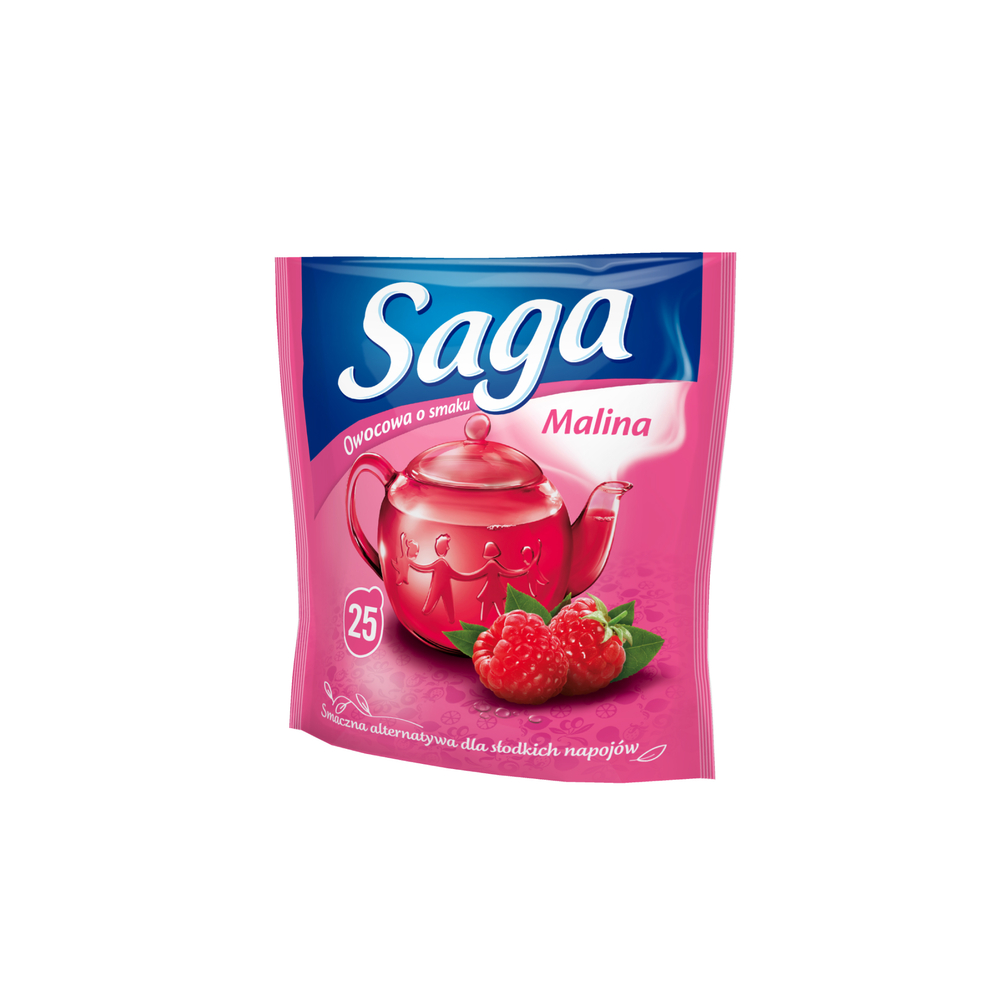 Herbata Saga malinowa 20 torebek