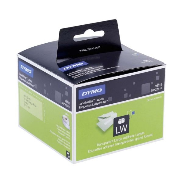 Etykiety adresowe Dymo 89x36 mm przezroczyste 260szt