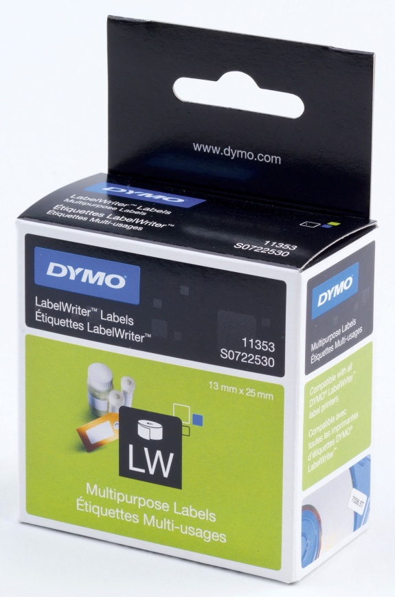 Etykiety Dymo uniwersalne 12 x24 mm 1000szt. usuwalne