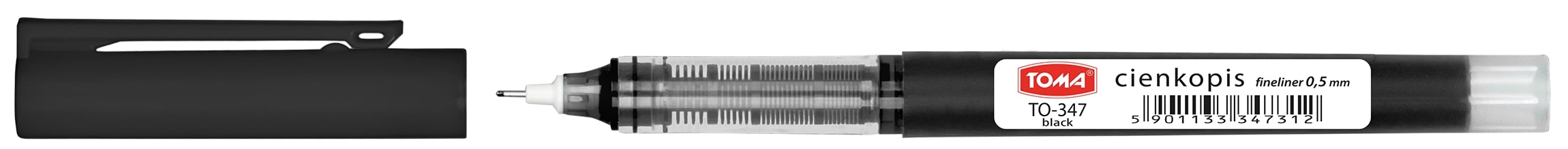 Cienkopis kapilarny 0,5mm TO-347 Toma czarny