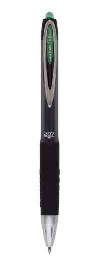 Długopis żelowy Uni UMN-207 zielony