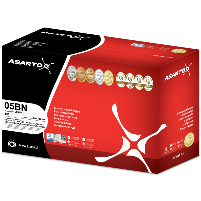 Toner Asarto HP 05BN | CE505A | AS-LH505AN | 2300k | black