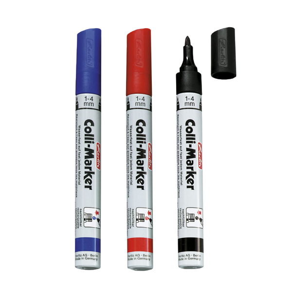 Marker permanentny Herlitz Colli niebieski