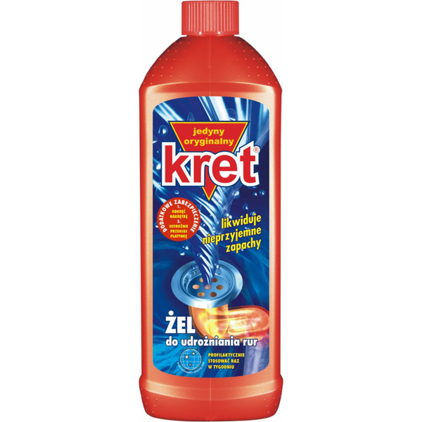 Żel do udrożniania rur Kret 500ml