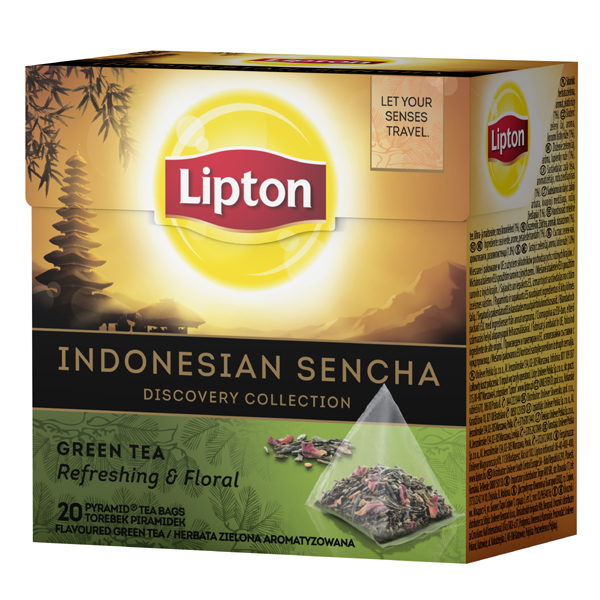 Herbata Liipton Tropical Fruits w piramidkach 20sztuk