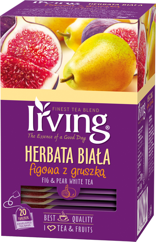 Herbata Irving biała figa&gruszka 20 torebek