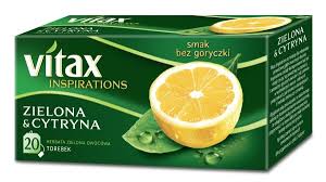 Herbata Vitax Inspiration zielona cytryna 20 torebek