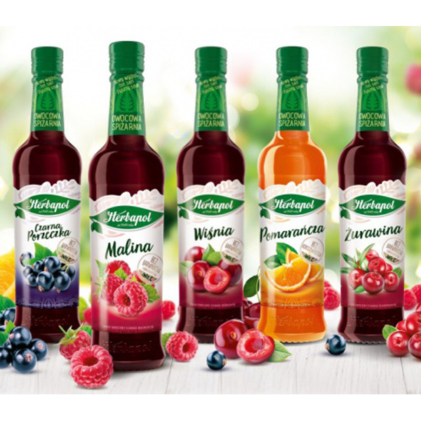 Sok Herbapol - MIX smaków malina z żurawiną  420ml