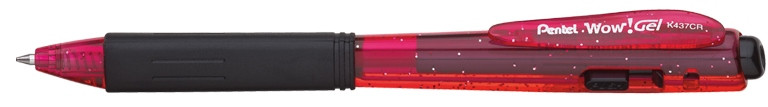 Długopis żelowy Pentel WOW Gel K437CR czerwony