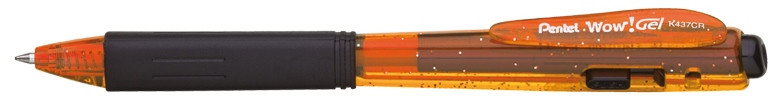 Długopis żelowy Pentel WOW Gel K437CR pomarańczowy