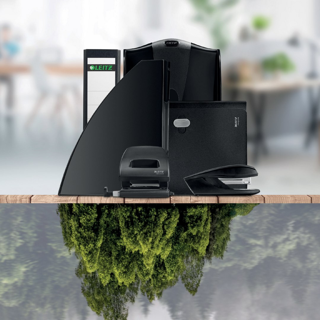 Przekładki A4 1-12 PP czarne Leitz Recycle