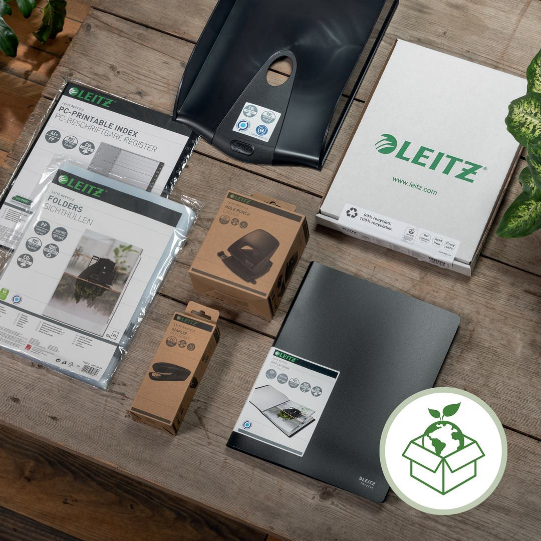 Przekładki A4 1-31 PP czrane Leitz Recycle