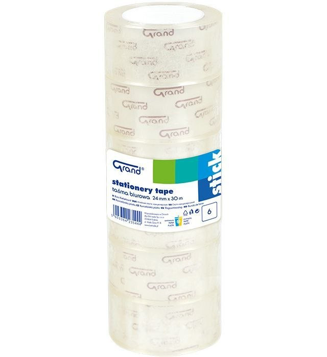 Taśma klejąca 12mmx30mb (12) Grand
