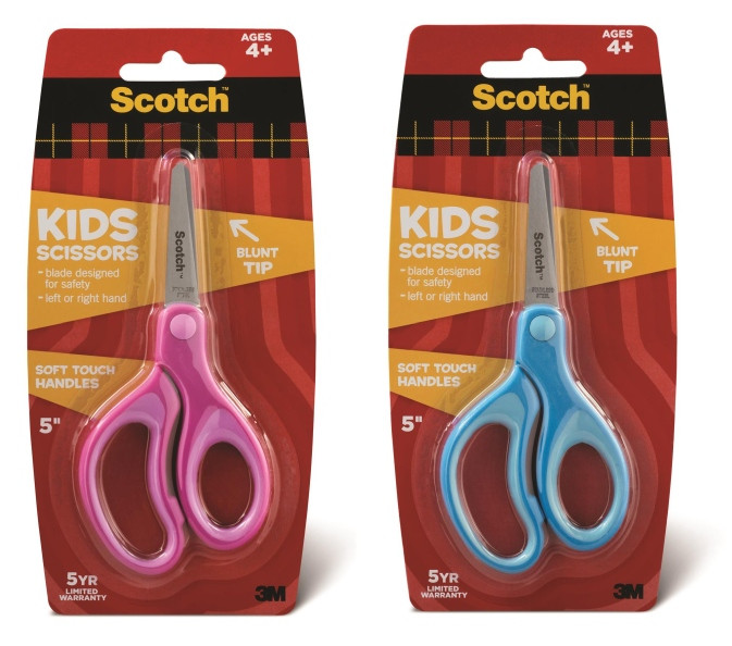 Nożyczki szkolne dla dzieci Scotch ergonomiczne bezpieczne 12cm od 4 lat