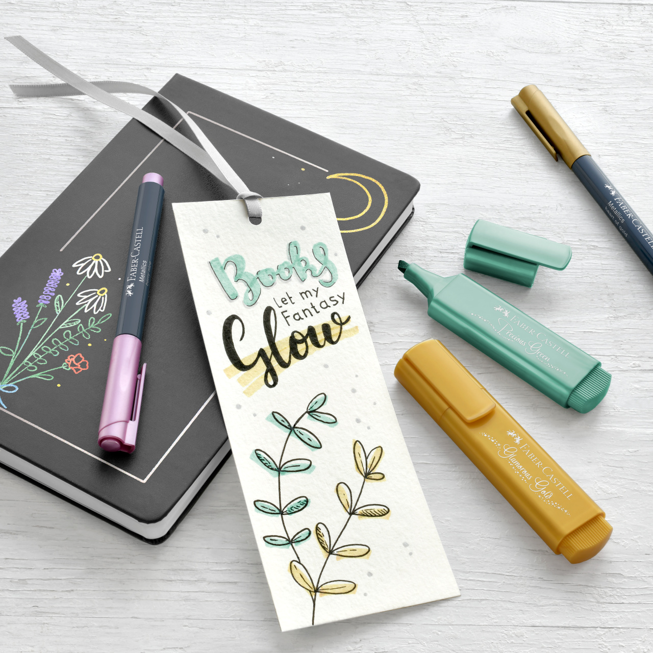 Zakreślacz 1546 metaliczny Creativstudio 8kol. Faber-Castell 154625