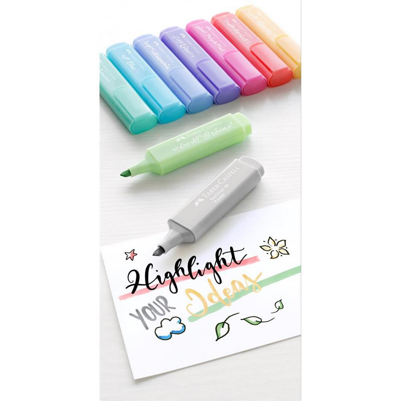 Zakreślacz Faber Castell Textliner 1546 pastelowy szary