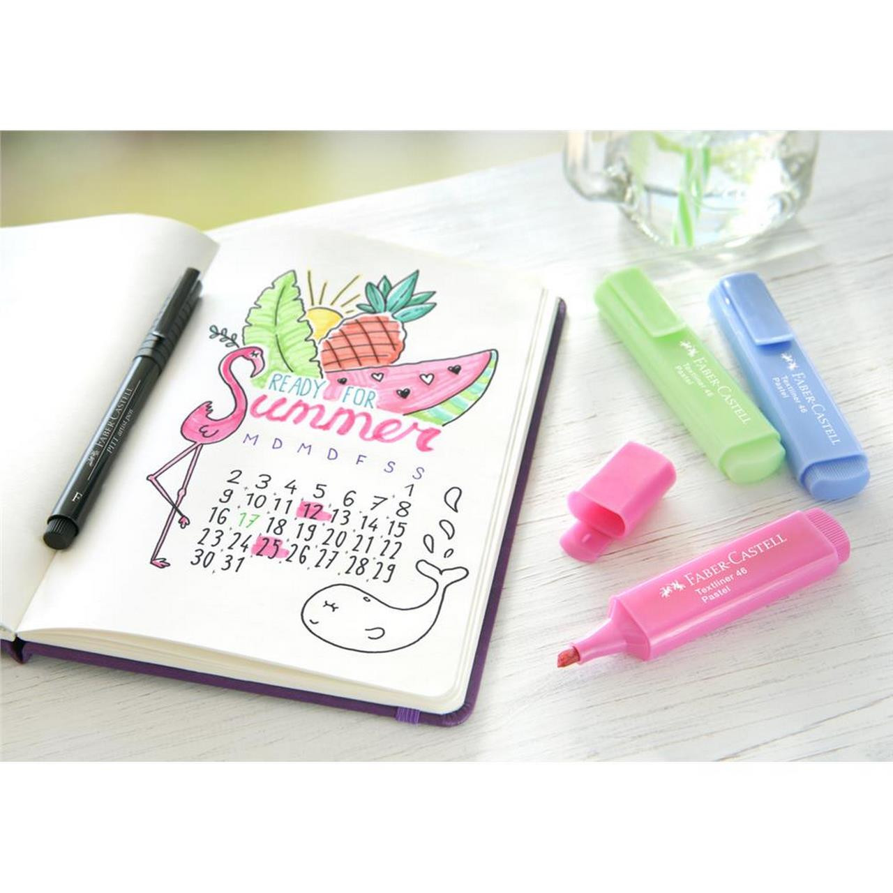 Zakreślacz Faber Castell Textliner 1546 pastelowy róż