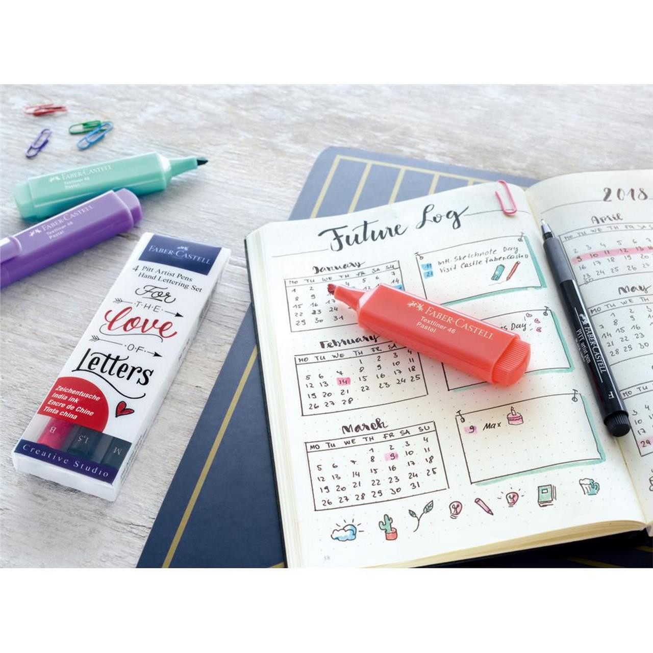 Zakreślacz Faber Castell Textliner 1546 liliowy