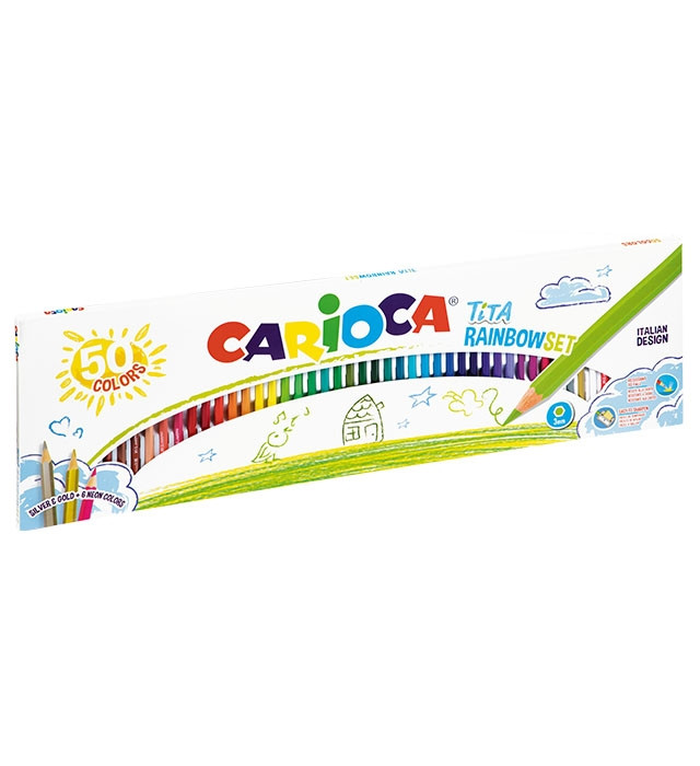 Kredki ołówkowe Tita 50 kolorów Carioca