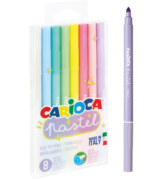 Pisaki pastelowe zestaw 8 kolorów CARIOCA