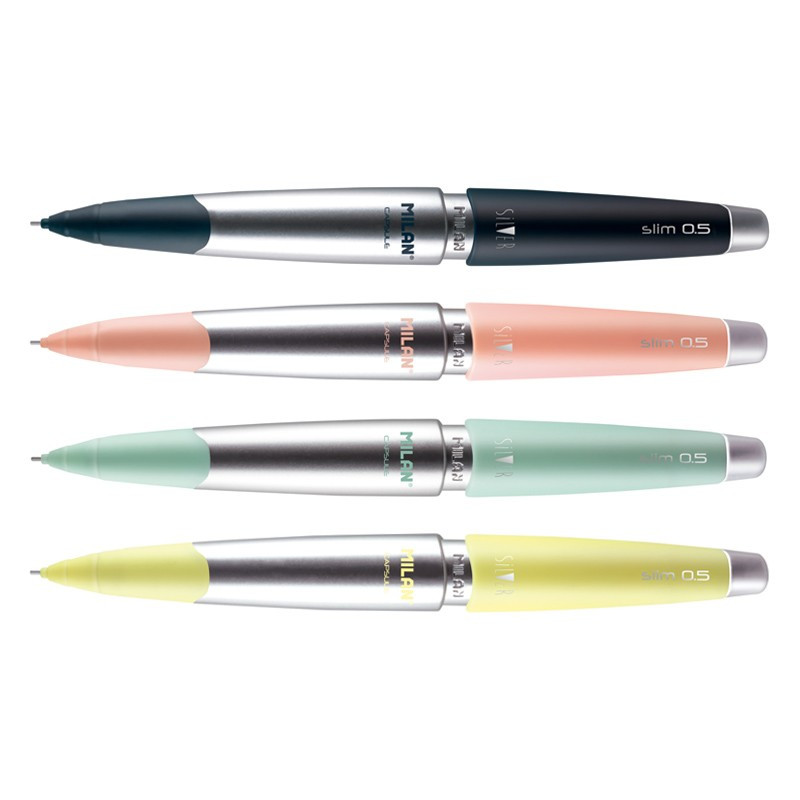 Ołówek mechaniczny Capsule Slim Silvger 0,5 HB 1szt. Milan