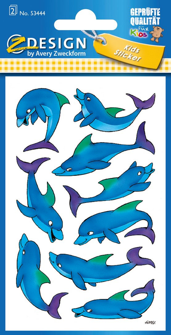 Naklejki Z-Design Kids delfiny 53444 Avery