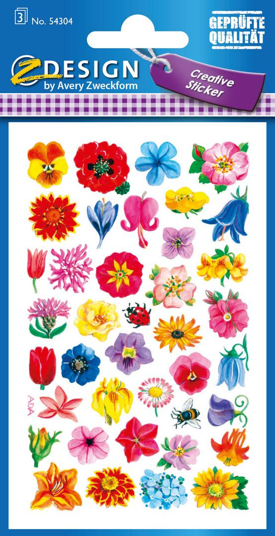 Naklejki Z-Design Creative kwiatki 54304 Avery
