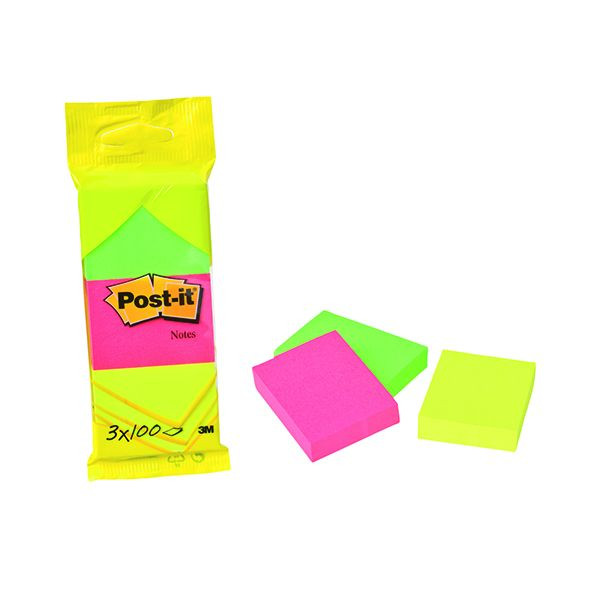 Karteczki samoprzylepne Post-it ® 6812 38x51mm 3x100 kartek różne kolory 7100172319