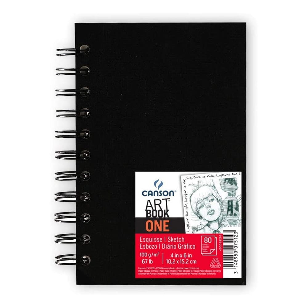 Szkicownik na spirali Artbook One 10,2x15,2cm 80k 100g  Canson