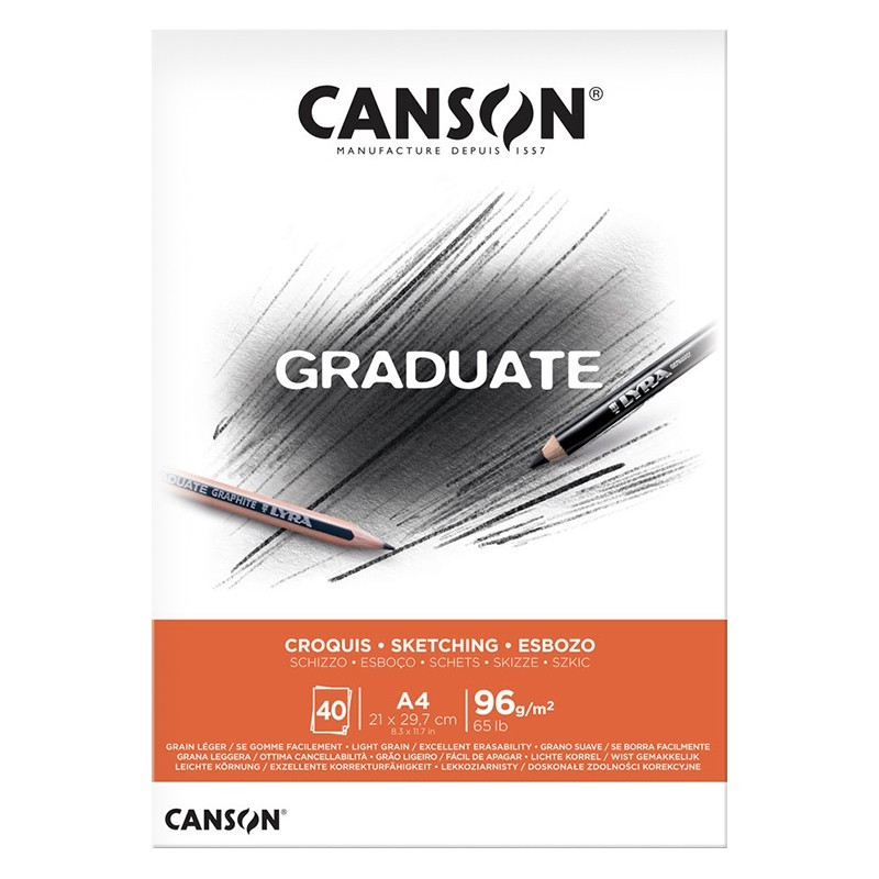 Blok A4/40k Szkicownik 96g Canson Graduate