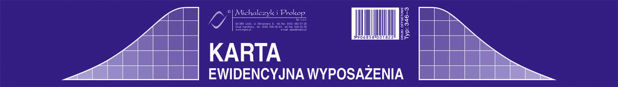Karta ewidencyjna wyposażenia MiP 346-3 A5