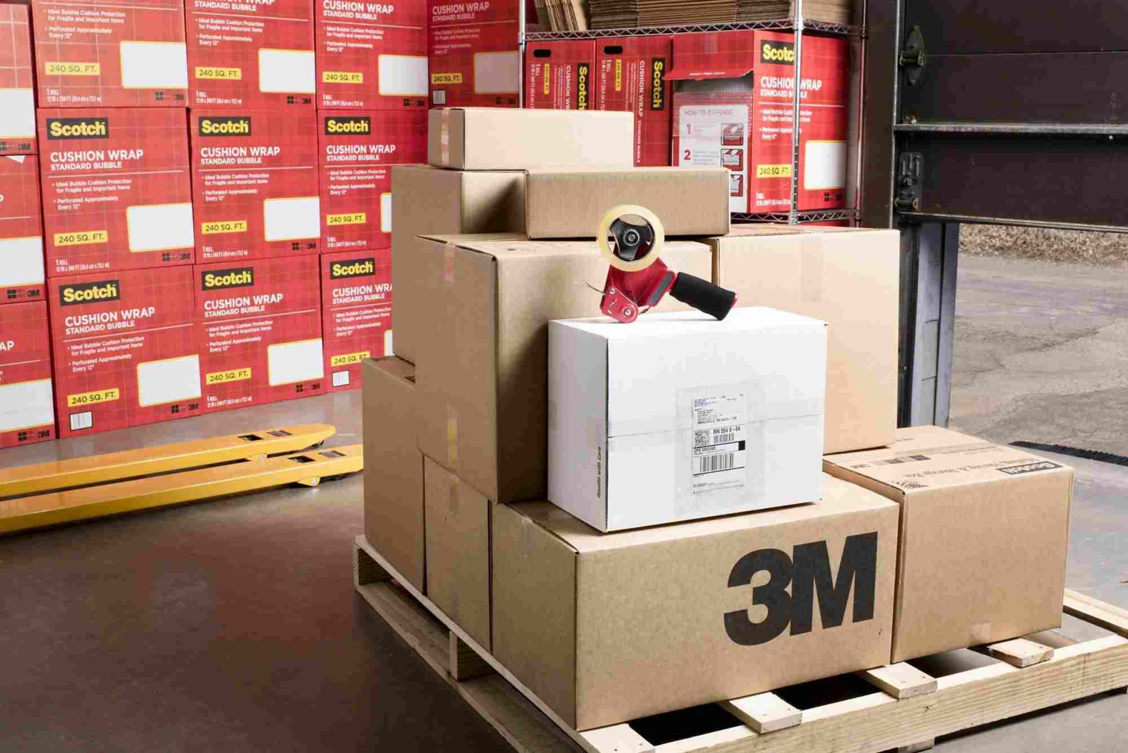 Taśma klejąca pakowa 3M Scotch 371 kauczukowa brązowa 50mm x 66m 1 rolka