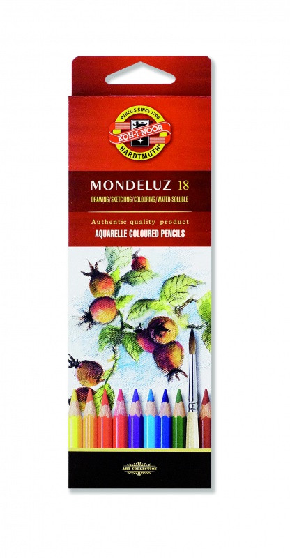 Kredki akwarelowe Koh-I-Noor Mondeluz 18 kolory