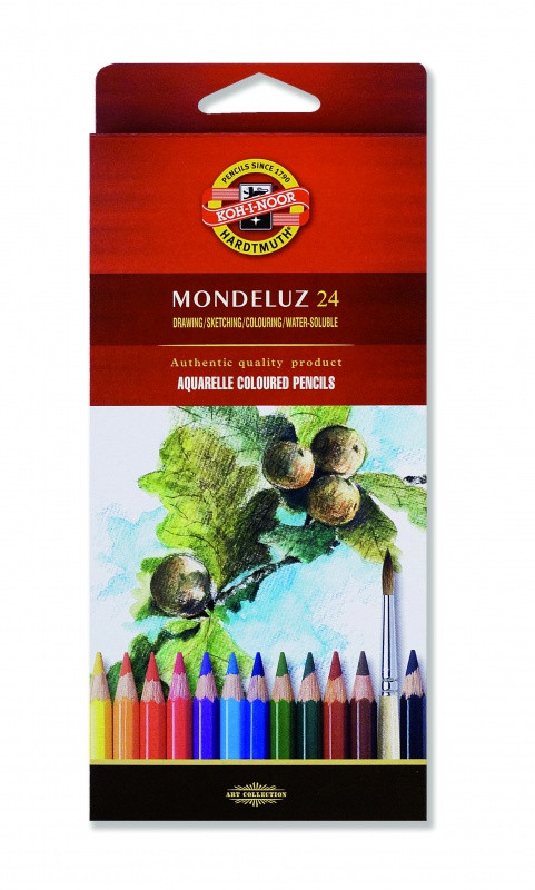 Kredki akwarelowe Koh-I-Noor Mondeluz 24 kolory