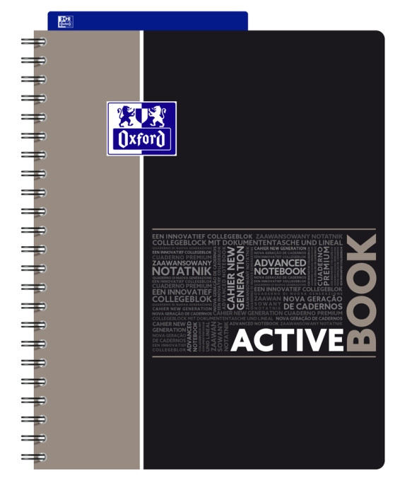 Kołonotatnik Oxford Activebook Student A4+/80 kratka