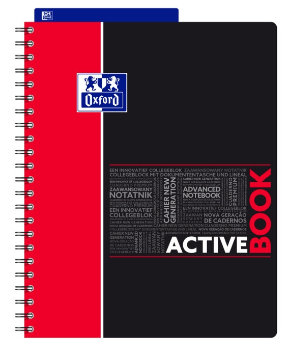 Kołonotatnik Oxford Activebook Student A4+/80 kratka