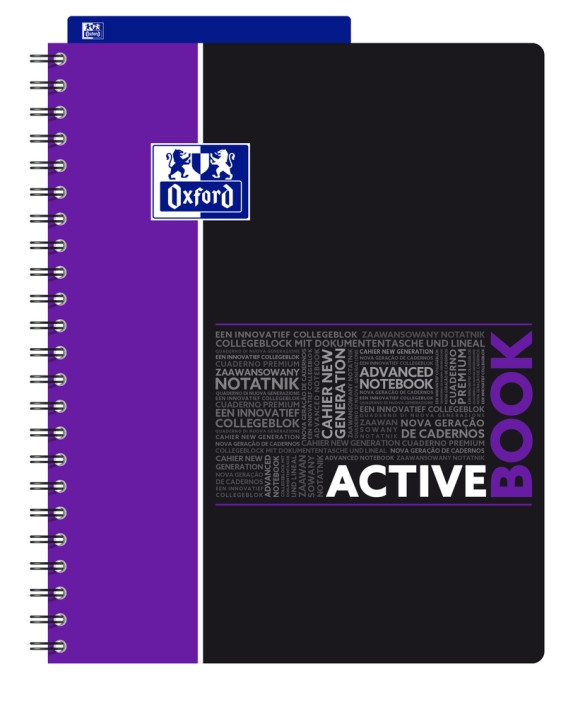 Kołonotatnik Oxford Activebook Student A4+/80 kratka