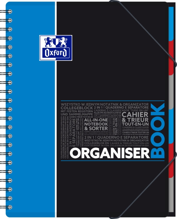 Kołonotatnik Oxford Organiserbook A4/80k kratka 400019524