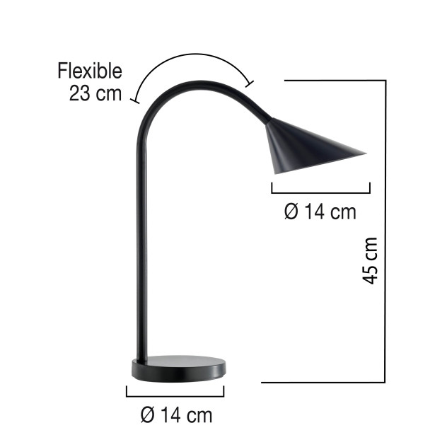 Lampa biurkowa Unilux Sol led czarna