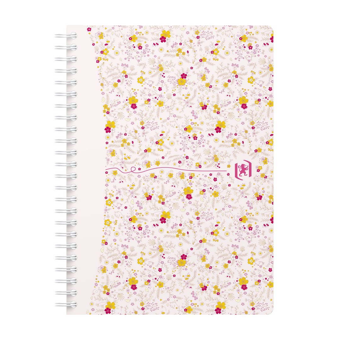 Kołonotatnik w kratkę A5/60 Oxford Floral 90g 2 spirale