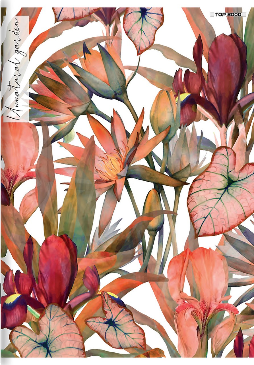 Zeszyt w kratkę A5 32 kartki TOP2000 Flowers MIX wzorów