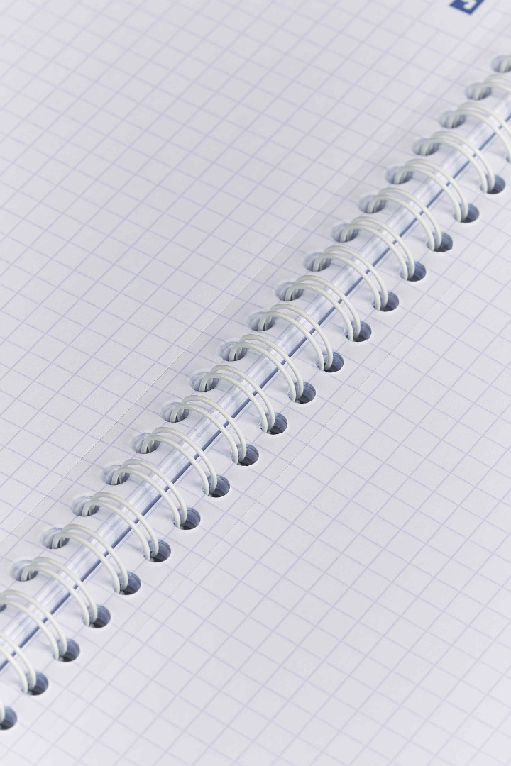 Kołozeszyt Oxford Touch Pastel A4/80k kratka 2 spirale 90g