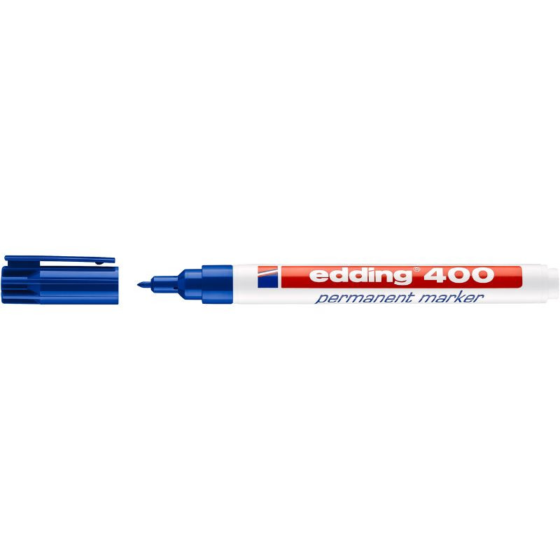 Marker niezmywalny 1mm, 400 niebieski Edding