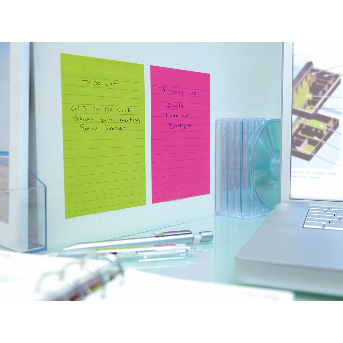 Karteczki samoprzylepne Post-it Super Sticky XXL Carnival 101x152mm 3x90k