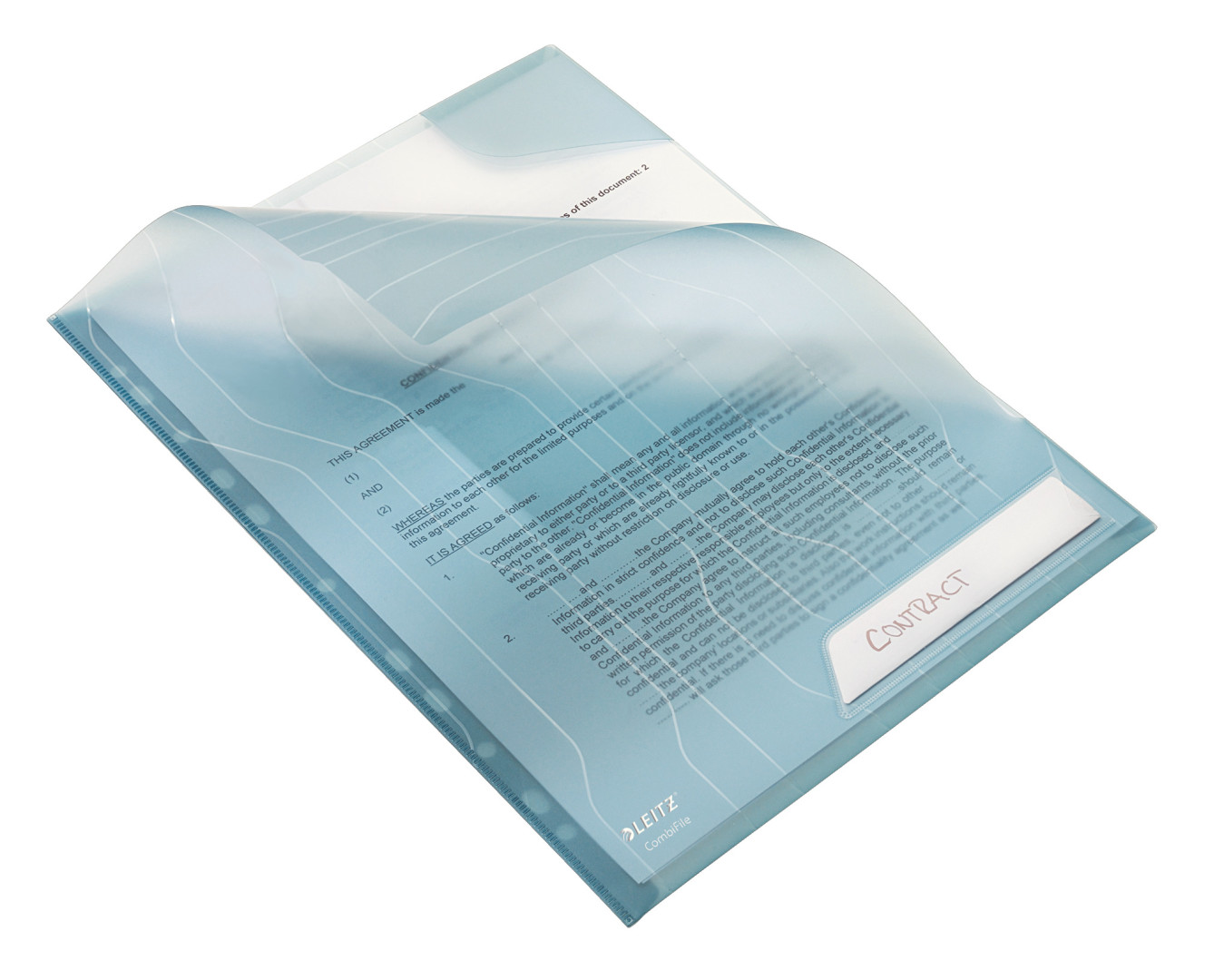 Folder ofertowy usztywniony Leitz CombiFile A4/3szt niebieski 200mic