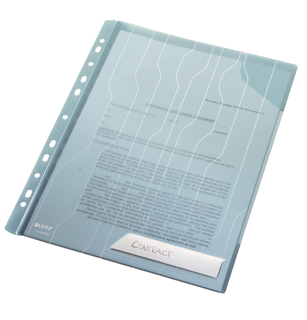 Folder ofertowy usztywniony Leitz CombiFile A4/3szt niebieski 200mic