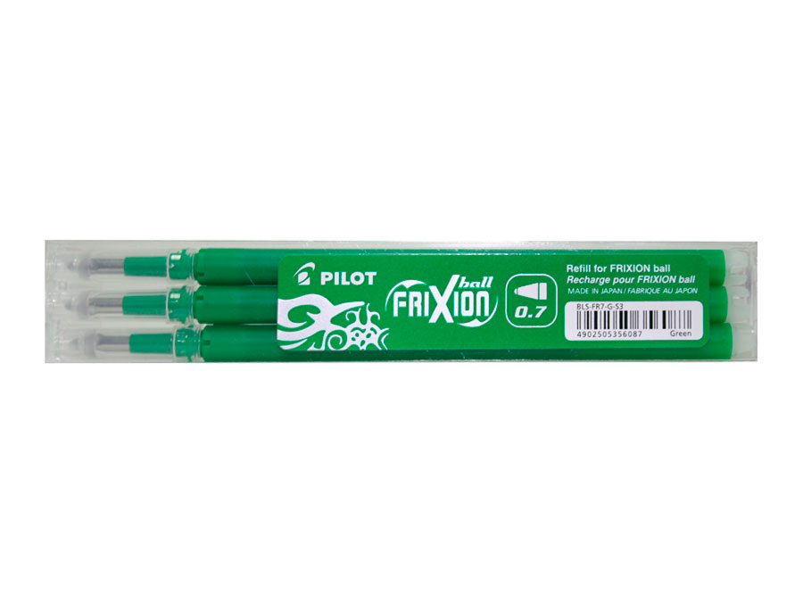 Wkład do pióra kulkowego Frixion Ball 0,7 mm. zielony (3 szt.) Pilot