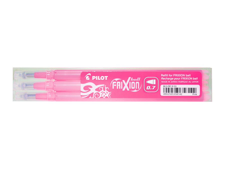 Wkład do pióra kulkowego Frixion Ball 0,7 mm. różowy (3 szt.) Pilot