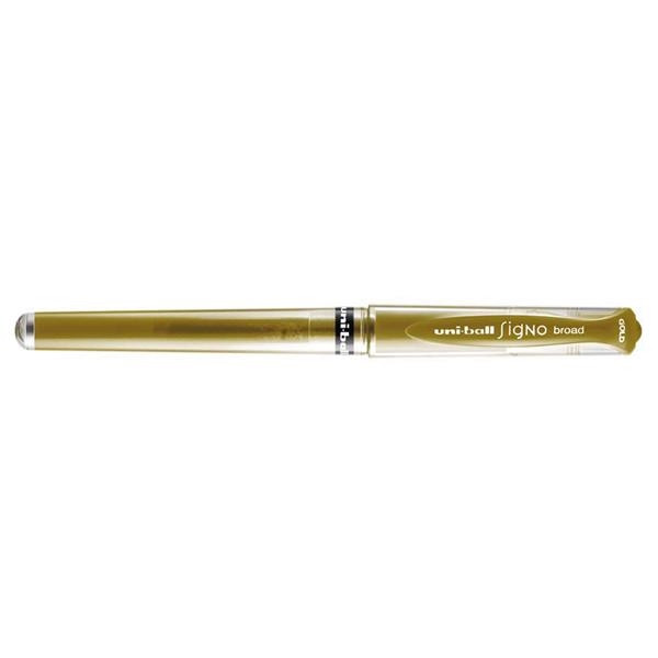 Pióro żelowe Uni UM-153 złote