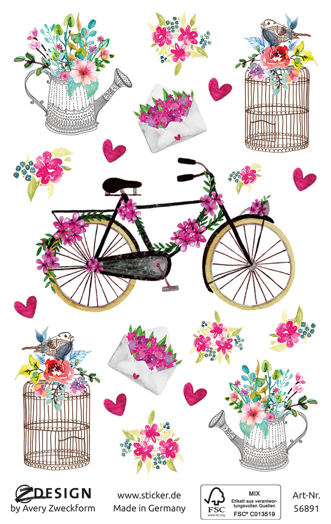 Naklejki Z-Design Creative kwiaty dekoracyjne Avery